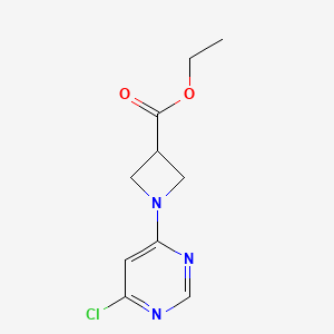 molecular formula C10H12ClN3O2 B1493323 Ethyl 1-(6-chloropyrimidin-4-yl)azetidine-3-carboxylate CAS No. 2098075-24-0