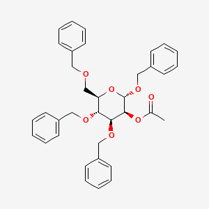 molecular formula C36H38O7 B1493354 Benzyl 3-O,4-O,6-O-tribenzyl-alpha-D-mannopyranoside acetate 