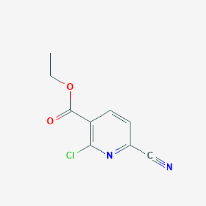 molecular formula C9H7ClN2O2 B1493388 Ethyl 2-chloro-6-cyanonicotinate 