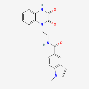 molecular formula C20H18N4O3 B14934149 N-(2-(3-hydroxy-2-oxoquinoxalin-1(2H)-yl)ethyl)-1-methyl-1H-indole-5-carboxamide 