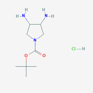 Tert-butyl 3,4-diaminopyrrolidine-1-carboxylate;hydrochloride