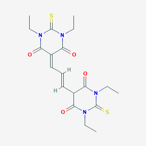 molecular formula C19H24N4O4S2 B149344 双-(1,3-二乙基硫代巴比妥酸)三甲氧菁三甲基甲氧基盐 CAS No. 47623-98-3
