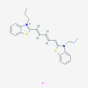 molecular formula C25H27IN2S2 B149346 (2E)-3-propyl-2-[(2E,4E)-5-(3-propyl-1,3-benzothiazol-3-ium-2-yl)penta-2,4-dienylidene]-1,3-benzothiazole;iodide CAS No. 53213-94-8