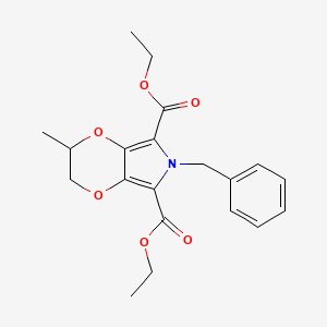 Diethyl 6-benzyl-2-methyl-3,6-dihydro-2H-[1,4]dioxino[2,3-c]pyrrole-5,7-dicarboxylate