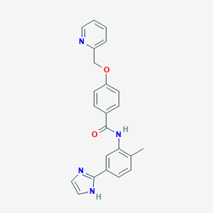 molecular formula C23H20N4O2 B149353 AZ 12080282 dihydrochloride CAS No. 1126367-99-4