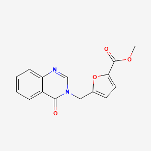 molecular formula C15H12N2O4 B14935421 methyl 5-[(4-oxoquinazolin-3(4H)-yl)methyl]furan-2-carboxylate 