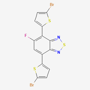 molecular formula C14H5Br2FN2S3 B1493566 4,7-Bis(5-bromo-2-thienyl)-5-fluoro-2,1,3-benzothiadiazole 