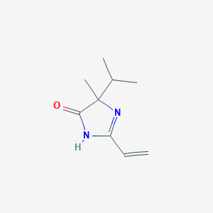 B149357 2-Ethenyl-4-methyl-4-propan-2-yl-1H-imidazol-5-one CAS No. 126973-49-7