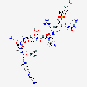 molecular formula C99H144N28O20S B1493577 DABCYL-g-Abu-Arg-Pro-Lys-Pro-Val-Glu-Nva-Trp-Arg-Glu(EDANS)-Ala-Lys-NH2 