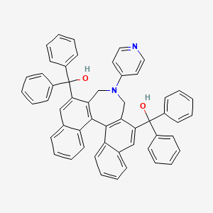 molecular formula C53H40N2O2 B1493593 (S)-[4-(Pyridin-4-yl)-4,5-dihydro-3H-dinaphtho[2,1-c:1',2'-e]azepine-2,6-diyl]bis(diphenylmethanol) 