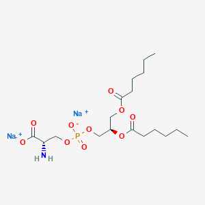 molecular formula C18H32NNa2O10P B1493596 Sodium (S)-2-amino-3-((((R)-2,3-bis(hexanoyloxy)propoxy)oxidophosphoryl)oxy)propanoate CAS No. 321862-85-5