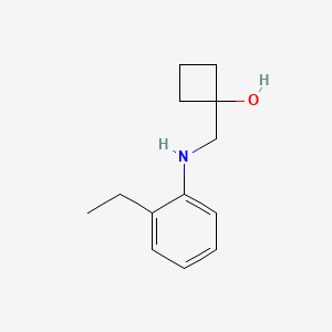 molecular formula C13H19NO B1493600 1-{[(2-Ethylphenyl)amino]methyl}cyclobutan-1-ol CAS No. 2201315-20-8