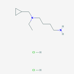 molecular formula C10H24Cl2N2 B1493602 N1-(cyclopropylmethyl)-N1-ethylbutane-1,4-diamine dihydrochloride CAS No. 2204559-58-8