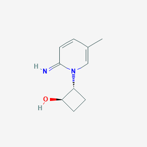 molecular formula C10H14N2O B1493605 trans-2-(2-Imino-5-methyl-1,2-dihydropyridin-1-yl)cyclobutan-1-ol CAS No. 2165576-17-8