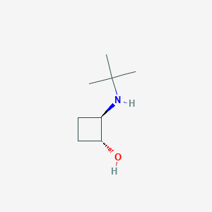 molecular formula C8H17NO B1493606 trans-2-(Tert-butylamino)cyclobutan-1-ol CAS No. 2166234-54-2