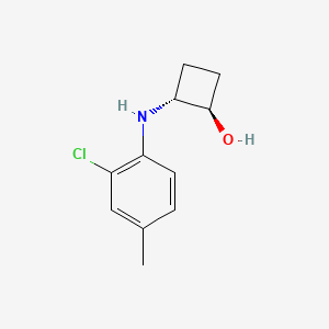 trans-2-[(2-Chloro-4-methylphenyl)amino]cyclobutan-1-ol