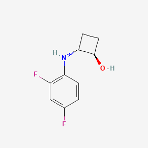 trans-2-[(2,4-Difluorophenyl)amino]cyclobutan-1-ol