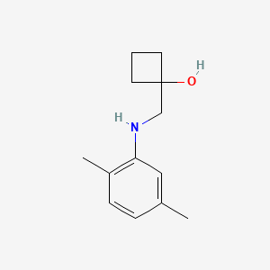 1-{[(2,5-Dimethylphenyl)amino]methyl}cyclobutan-1-ol