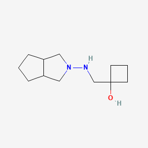 molecular formula C12H22N2O B1493611 1-[({Octahydrocyclopenta[c]pyrrol-2-yl}amino)methyl]cyclobutan-1-ol CAS No. 2167017-77-6
