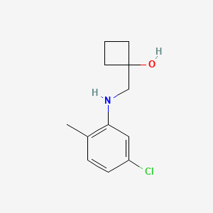 B1493612 1-{[(5-Chloro-2-methylphenyl)amino]methyl}cyclobutan-1-ol CAS No. 2152563-25-0