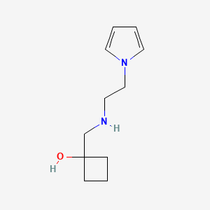 1-({[2-(1H-pyrrol-1-yl)ethyl]amino}methyl)cyclobutan-1-ol