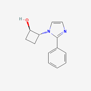 trans-2-(2-phenyl-1H-imidazol-1-yl)cyclobutan-1-ol