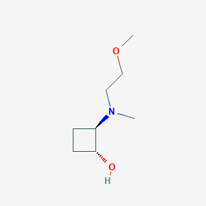 trans-2-[(2-Methoxyethyl)(methyl)amino]cyclobutan-1-ol