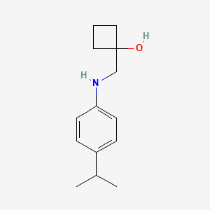 1-({[4-(Propan-2-yl)phenyl]amino}methyl)cyclobutan-1-ol