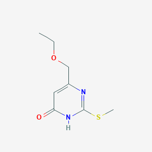 6-(ethoxymethyl)-2-(methylthio)pyrimidin-4(3H)-one