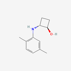 molecular formula C12H17NO B1493625 trans-2-[(2,5-Dimethylphenyl)amino]cyclobutan-1-ol CAS No. 2165826-90-2