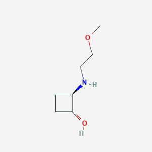 trans-2-[(2-Methoxyethyl)amino]cyclobutan-1-ol