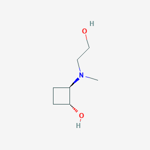 trans-2-[(2-Hydroxyethyl)(methyl)amino]cyclobutan-1-ol