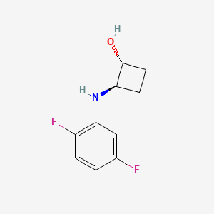 trans-2-[(2,5-Difluorophenyl)amino]cyclobutan-1-ol