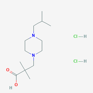 3-(4-Isobutylpiperazin-1-yl)-2,2-dimethylpropionic acid dihydrochloride