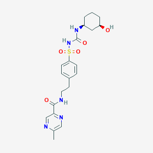 molecular formula C21H27N5O5S B1493634 3-cis-Hydroxyglipizide CAS No. 38207-37-3
