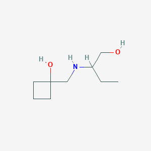 molecular formula C9H19NO2 B1493638 1-{[(1-Hydroxybutan-2-yl)amino]methyl}cyclobutan-1-ol CAS No. 1865242-77-8