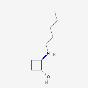 molecular formula C9H19NO B1493639 trans-2-(Pentylamino)cyclobutan-1-ol CAS No. 2152499-60-8