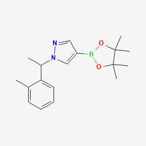 4-(4,4,5,5-Tetramethyl-1,3,2-dioxaborolan-2-yl)-1-(1-o-tolylethyl)-1H-pyrazole