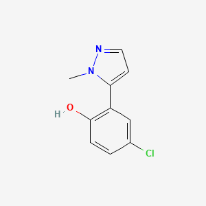4-Chloro-2-(1-methyl-1H-pyrazol-5-yl)phenol