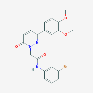 molecular formula C20H18BrN3O4 B14936463 N-(3-bromophenyl)-2-(3-(3,4-dimethoxyphenyl)-6-oxopyridazin-1(6H)-yl)acetamide 