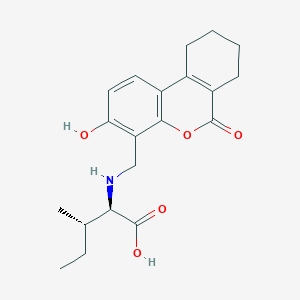 molecular formula C20H25NO5 B14936515 N-[(3-hydroxy-6-oxo-7,8,9,10-tetrahydro-6H-benzo[c]chromen-4-yl)methyl]-D-isoleucine 