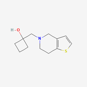 1-({4H,5H,6H,7H-thieno[3,2-c]pyridin-5-yl}methyl)cyclobutan-1-ol
