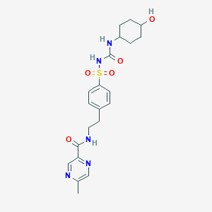 molecular formula C21H27N5O5S B1493653 4-trans-Hydroxyglipizide CAS No. 38207-36-2