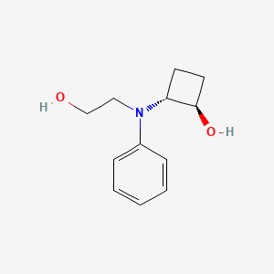 trans-2-[(2-Hydroxyethyl)(phenyl)amino]cyclobutan-1-ol