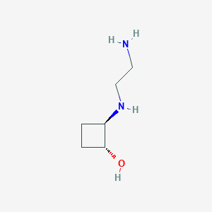 trans-2-[(2-Aminoethyl)amino]cyclobutan-1-ol