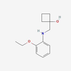 1-{[(2-Ethoxyphenyl)amino]methyl}cyclobutan-1-ol