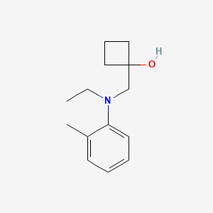 1-{[Ethyl(2-methylphenyl)amino]methyl}cyclobutan-1-ol