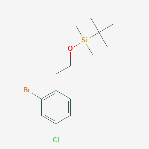 [2-(2-Bromo-4-chlorophenyl)ethoxy](tert-butyl)dimethylsilane