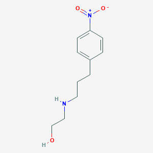 molecular formula C11H16N2O3 B149366 2-[3-(4-Nitrophenyl)propylamino]ethanol CAS No. 130634-09-2
