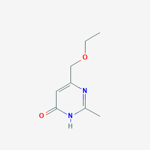 molecular formula C8H12N2O2 B1493662 6-(Ethoxymethyl)-2-methylpyrimidin-4-ol CAS No. 68087-16-1